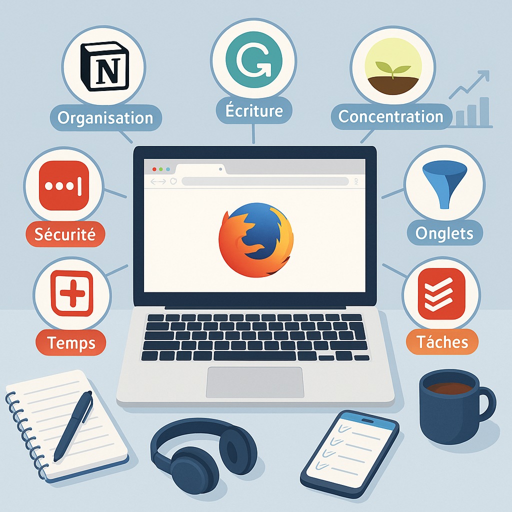 Les meilleures extensions Chrome/Firefox pour booster votre productivité en 2025