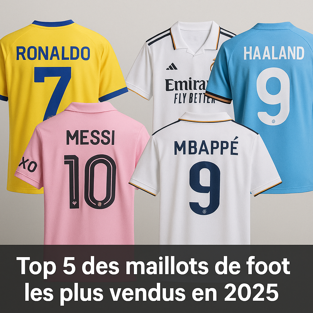 classement des ventes de maillots de foot