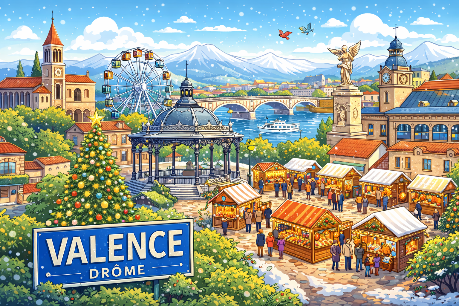 Vacances de Noël dans la Drôme : une destination idéale entre nature, traditions et détente