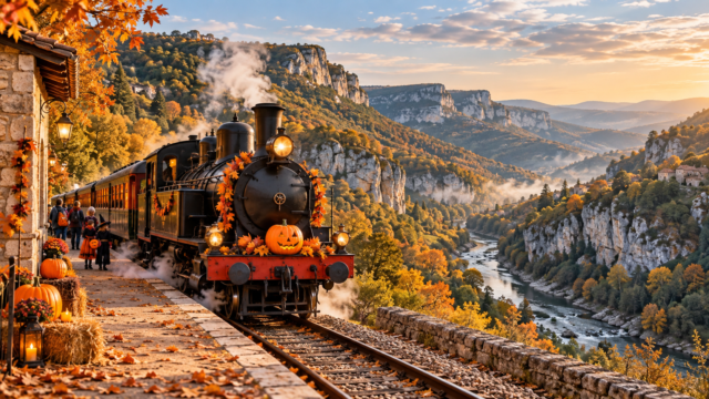 Train d’Halloween au départ de Tournon-Saint-Jean : une sortie fantomatique à vivre en famille